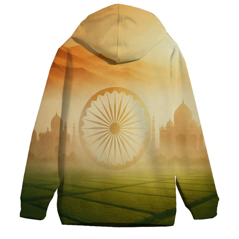 India Desert Mirage Double Exposure pullover hoodies