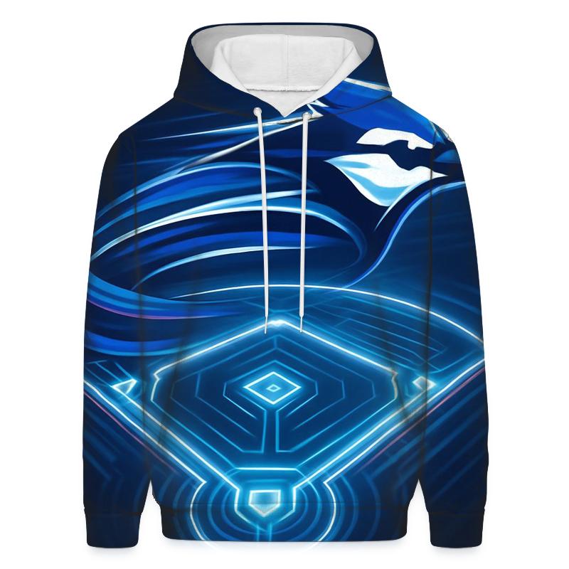 Diamond Pulse With Blue Jays Flight heavyweight hoodies