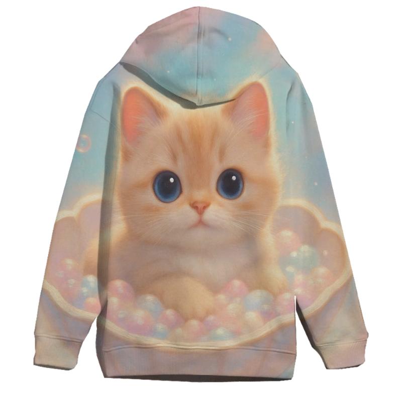 Rainbow Mist Bubble Bath Cat hoodie trends