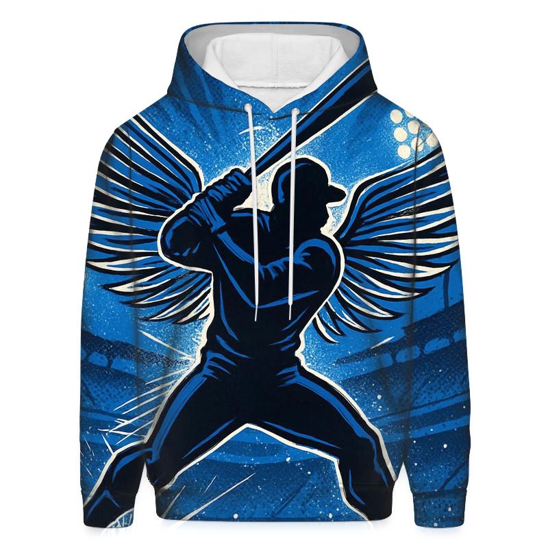 Floodlight Winged Batter graphic hoodies