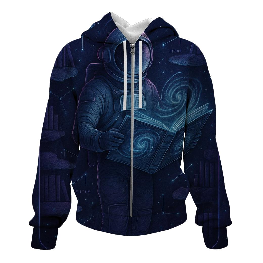 The Librarian Of Stardust printed hoodies