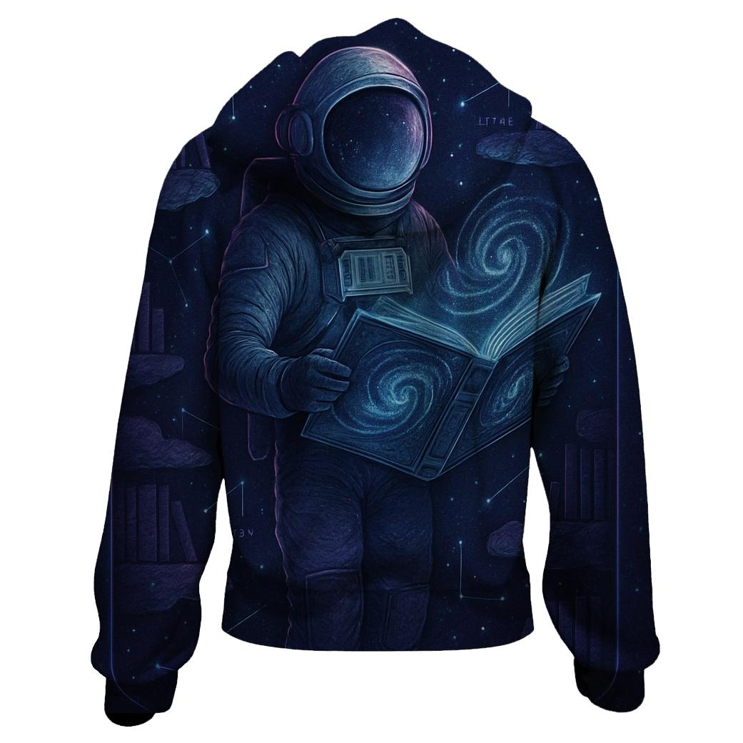 The Librarian Of Stardust printed hoodies