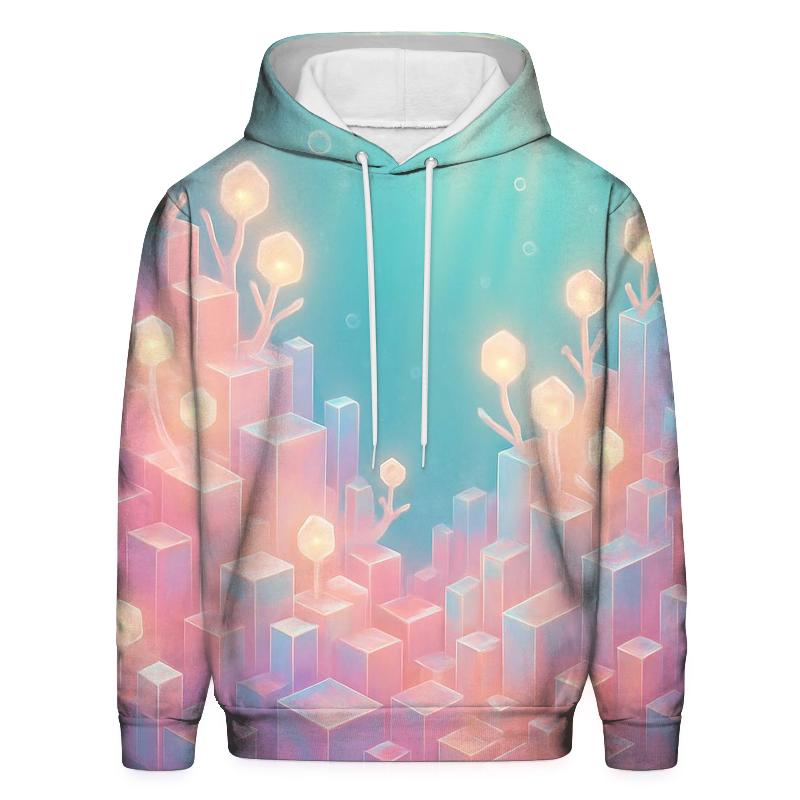 Rose Quartz Data Reef pullover hoodies