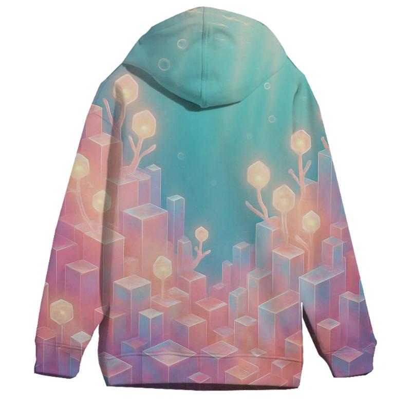 Rose Quartz Data Reef pullover hoodies
