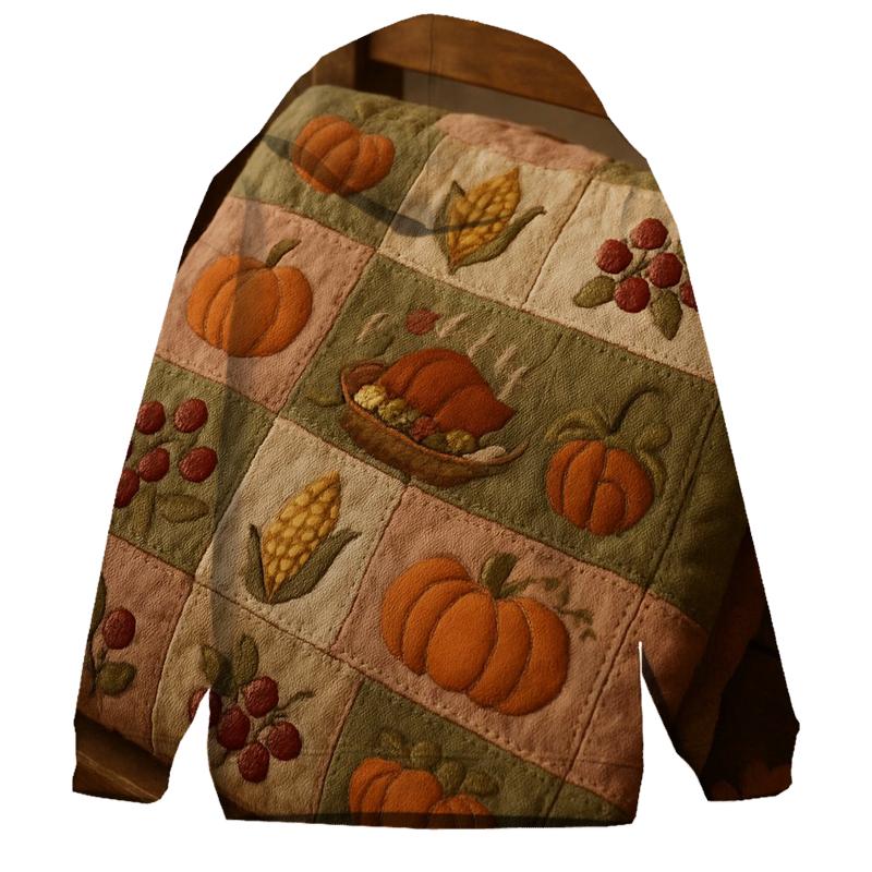 Pilgrim Patchwork Harvest Quilt pullover hoodies