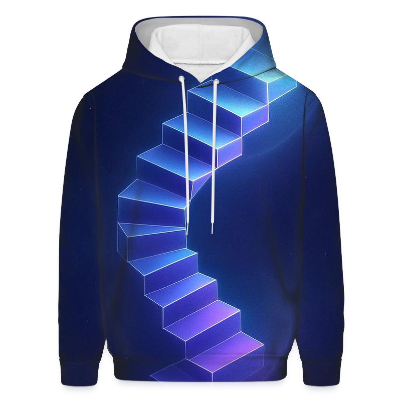 Midnight Prism Stairwell lightweight hoodies