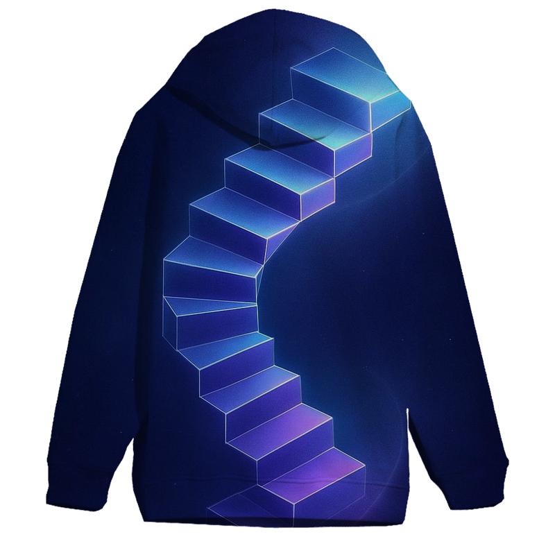 Midnight Prism Stairwell lightweight hoodies