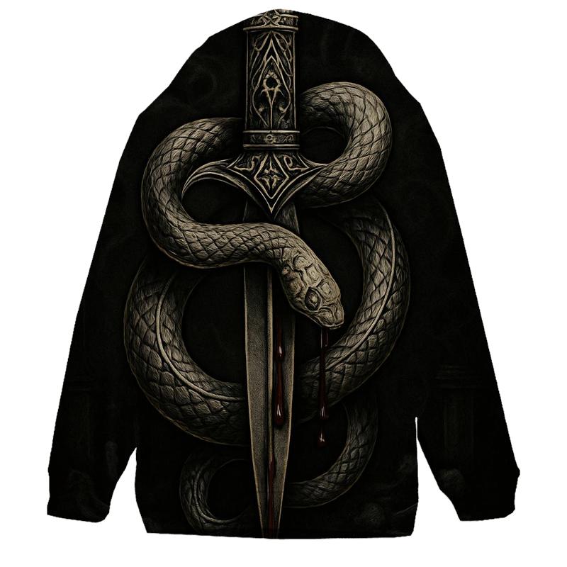 Dagger And Serpent Of The Night Oath lightweight hoodies