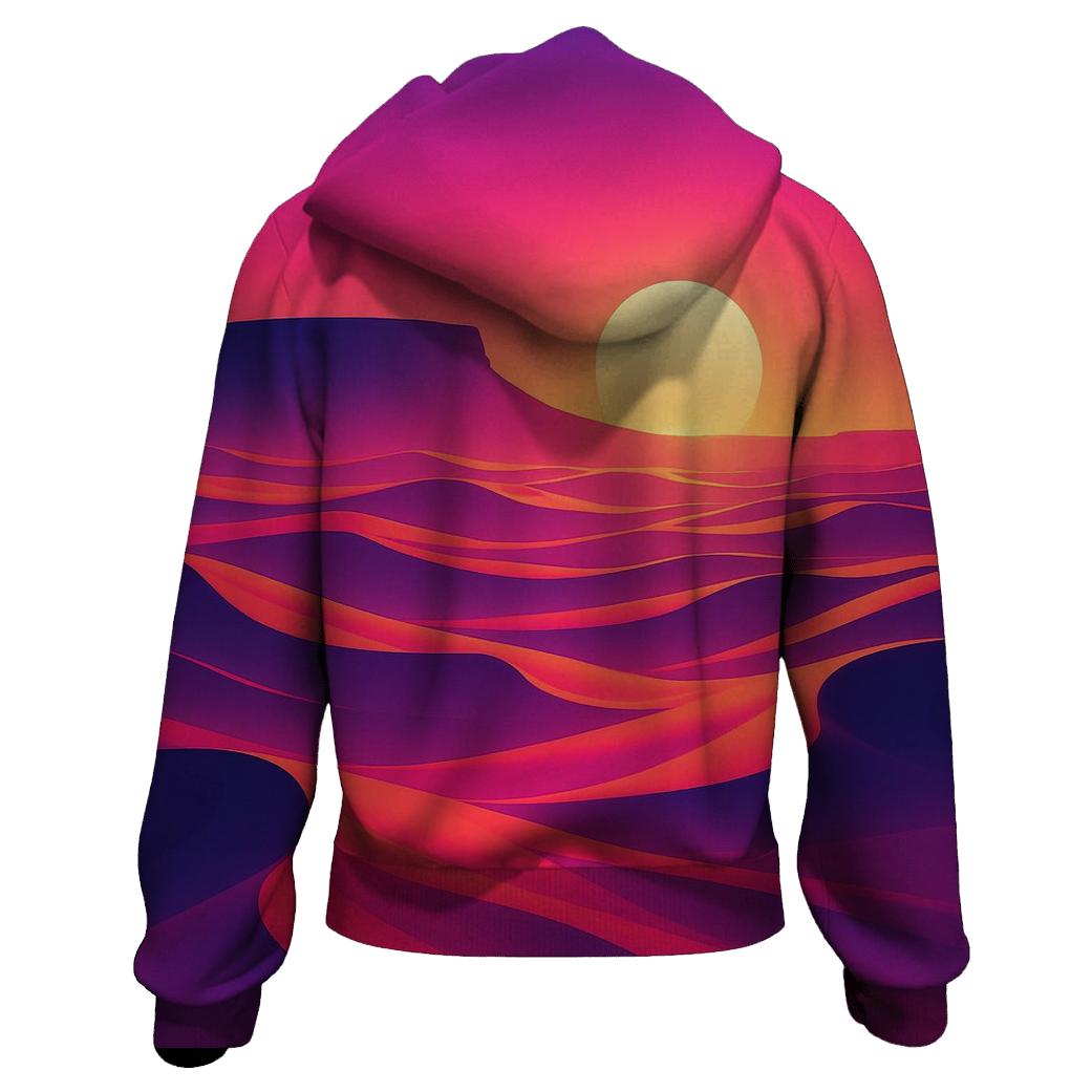 Neon Dune Sundown custom hoodies