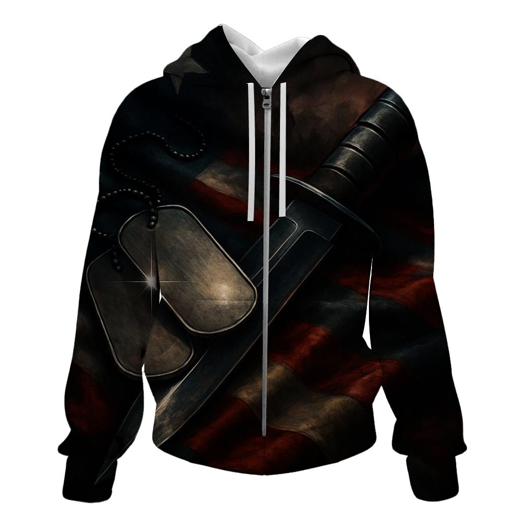 Stars Reflected In Steel embroidered hoodies