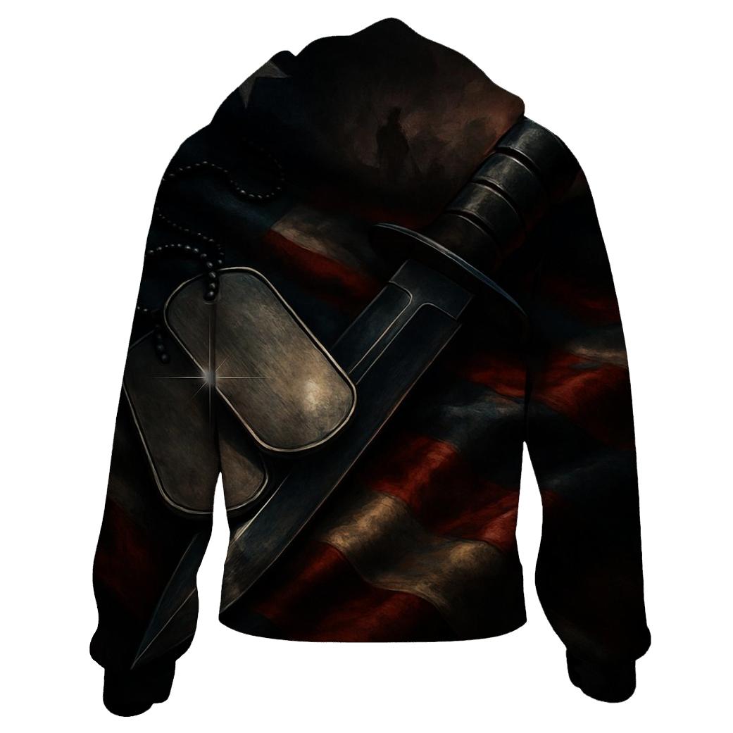 Stars Reflected In Steel embroidered hoodies