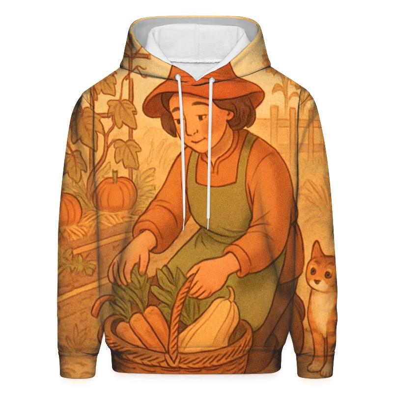 Thankful Garden Harvest Basket custom hoodies