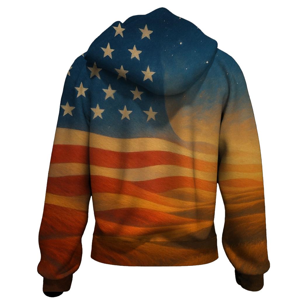 Prairie Flag Horizon Drift zip-up hoodies