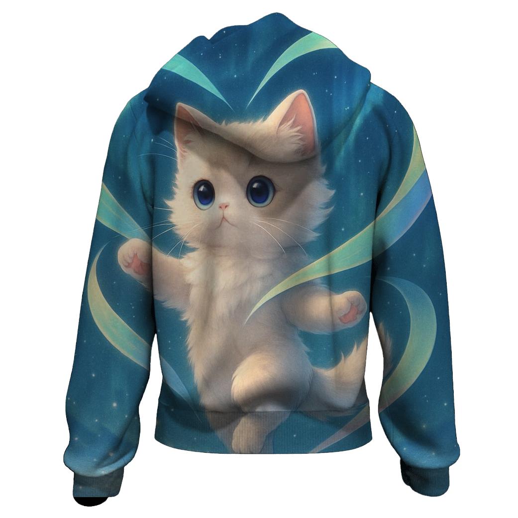 Aurora Ribbon Ballet Kitten pullover hoodies