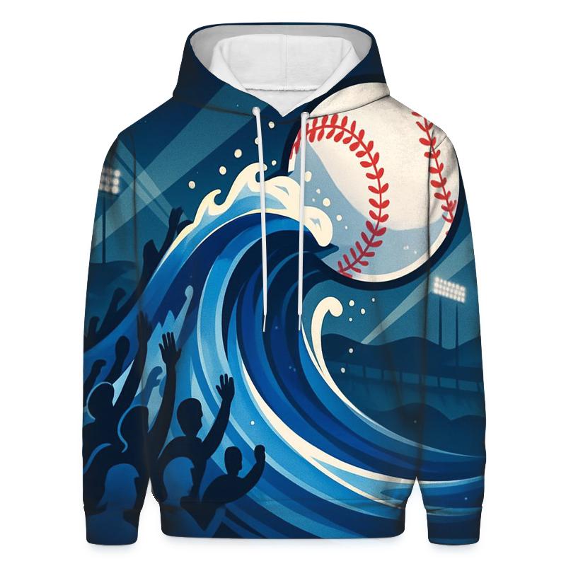 Midnight Rally Wave premium hoodies