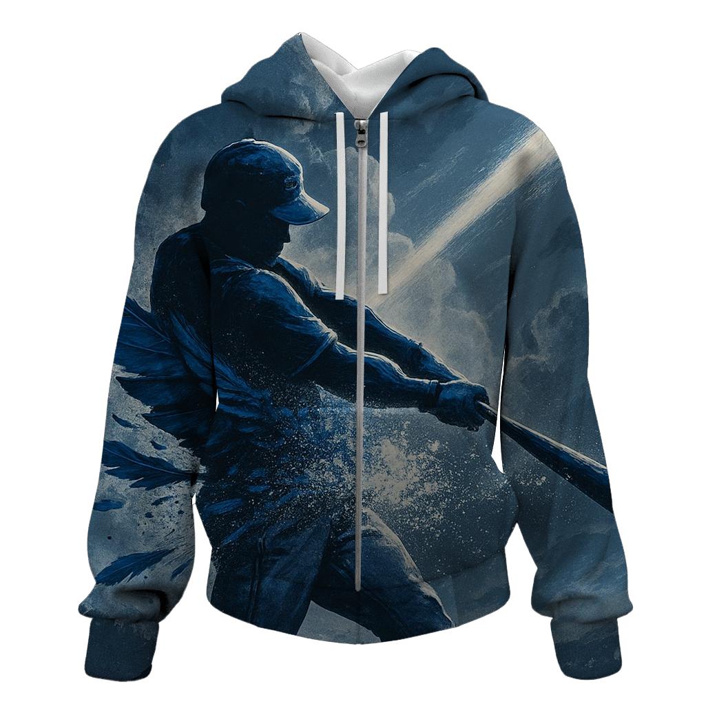 Sky Breaker Swing Blue Jays graphic hoodies