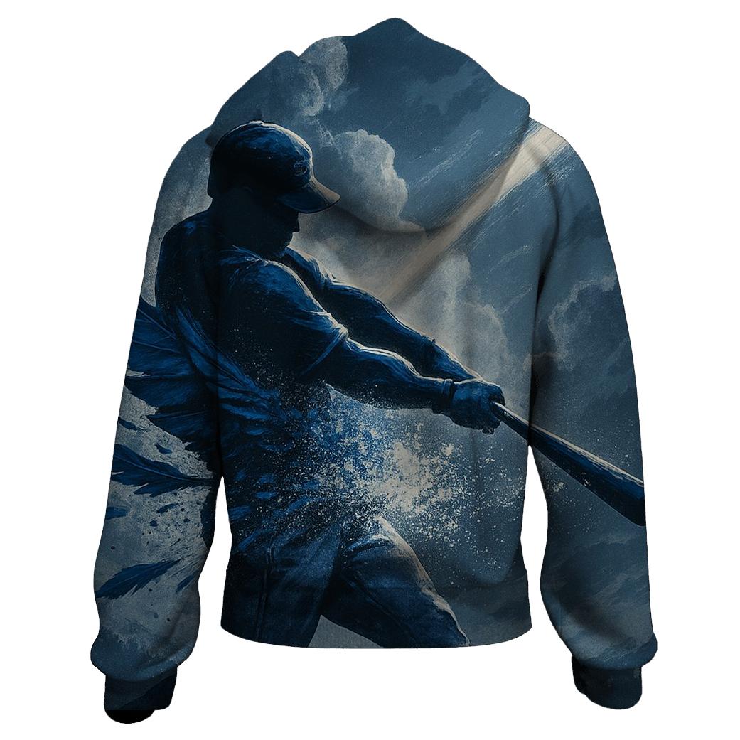 Sky Breaker Swing Blue Jays graphic hoodies