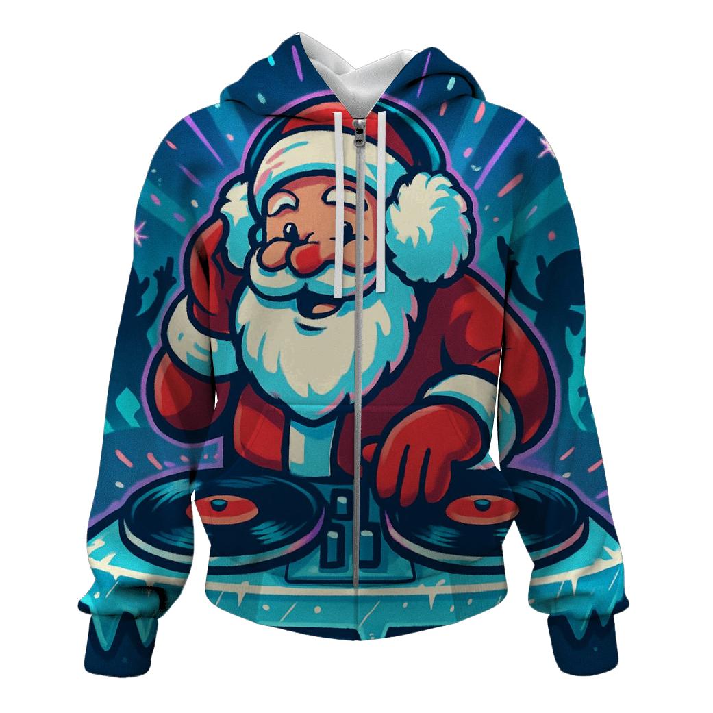 Santa DJ At The Arctic Vinyl Party hoodies fashion