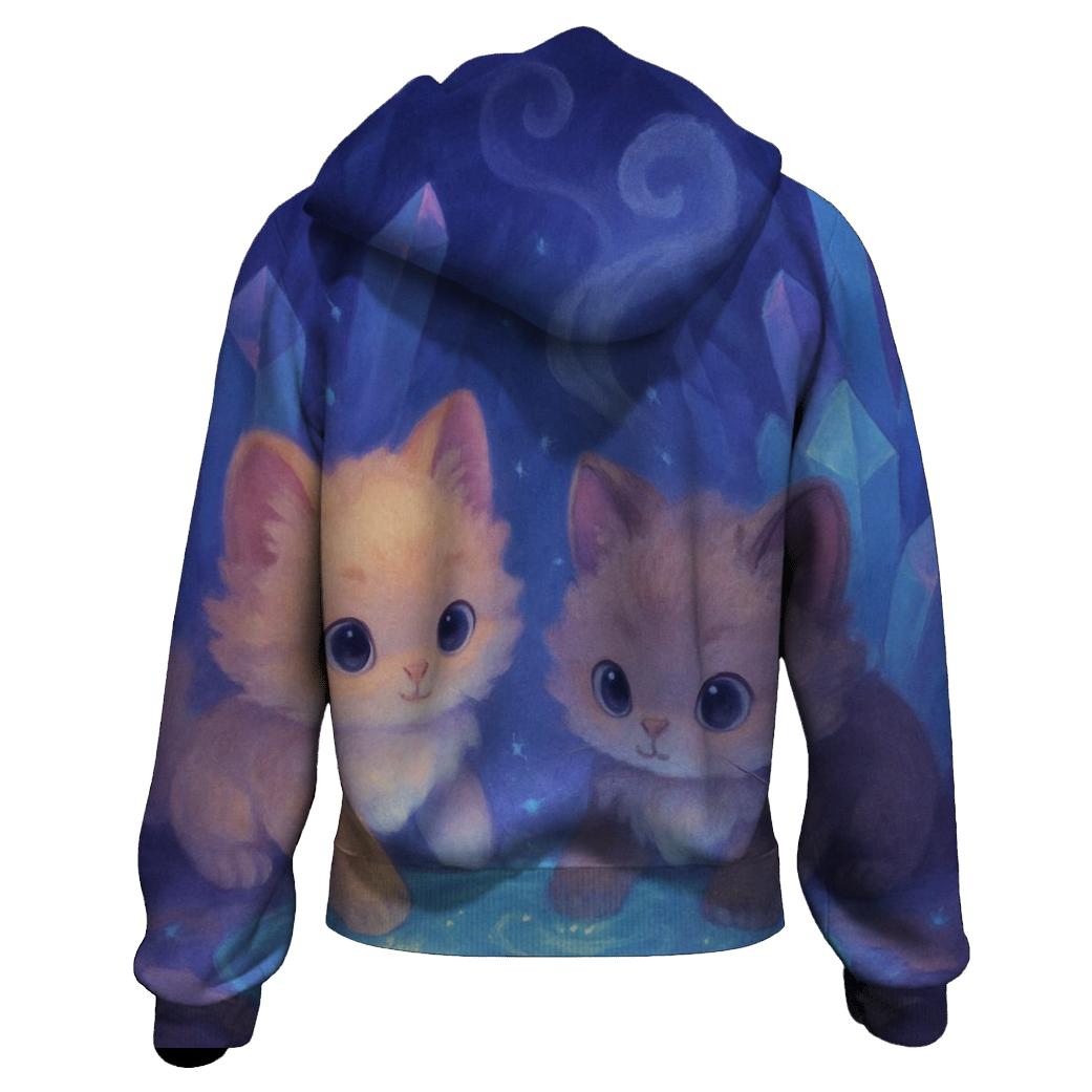 Crystal Cave Purrling Springs embroidered hoodies