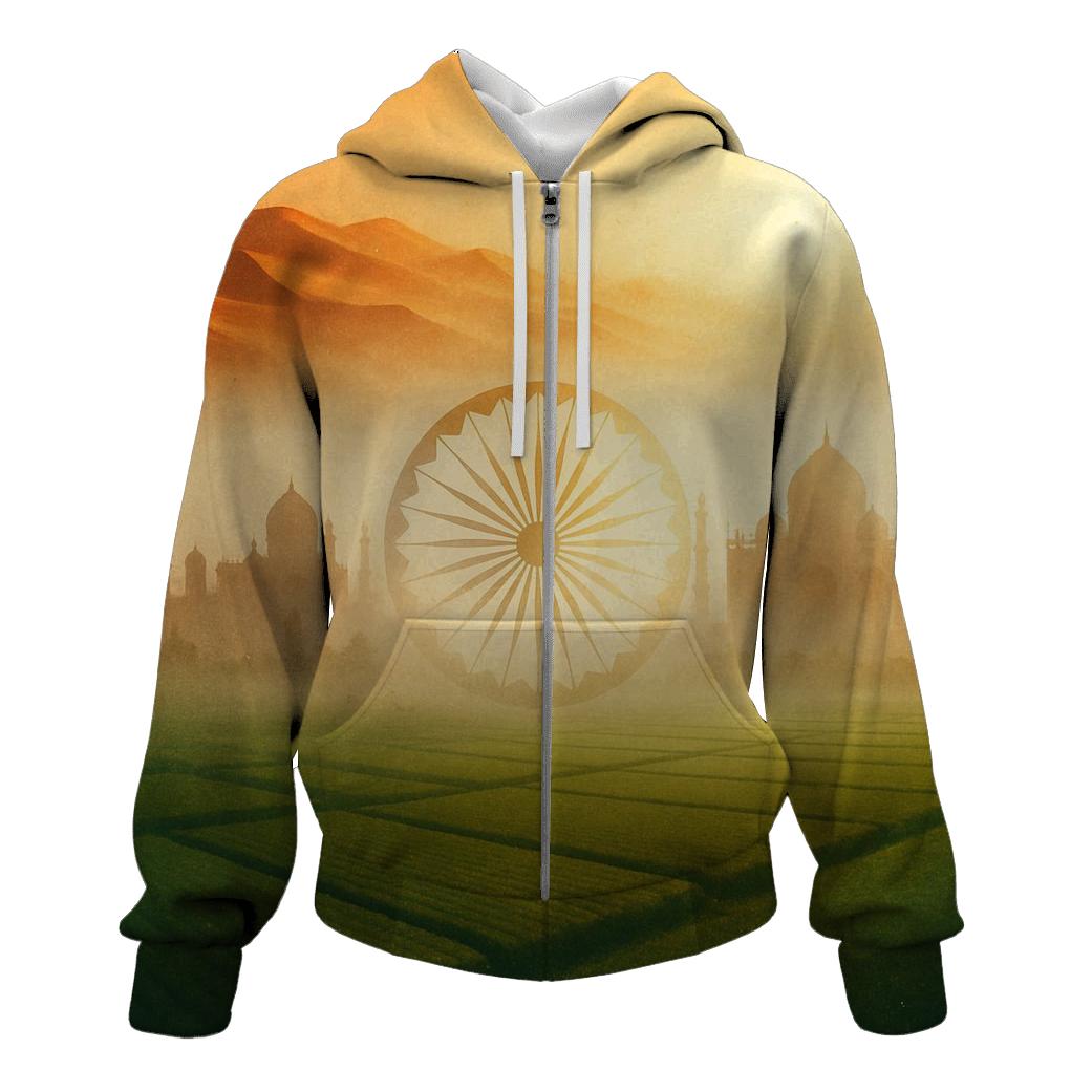 India Desert Mirage Double Exposure heavyweight hoodies
