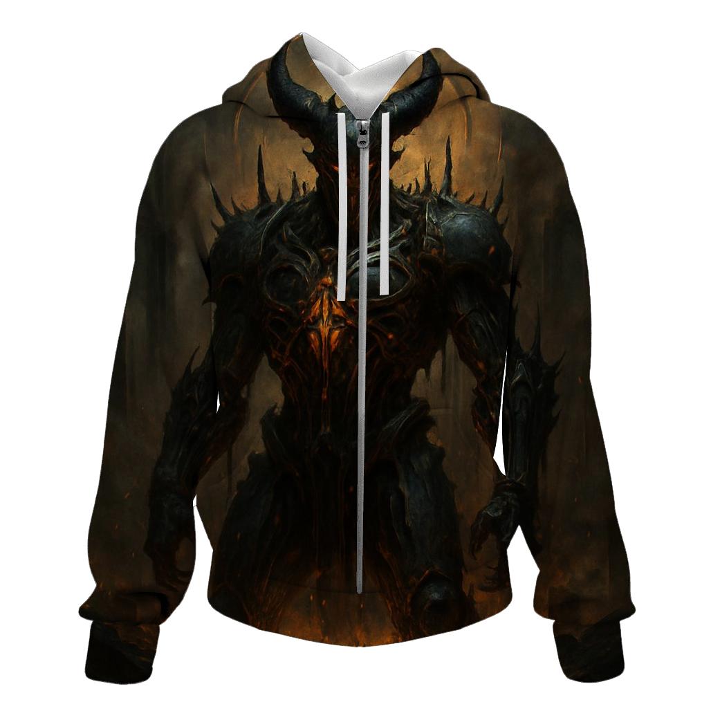 Lava Veins Of The Cathedral Beast embroidered hoodies