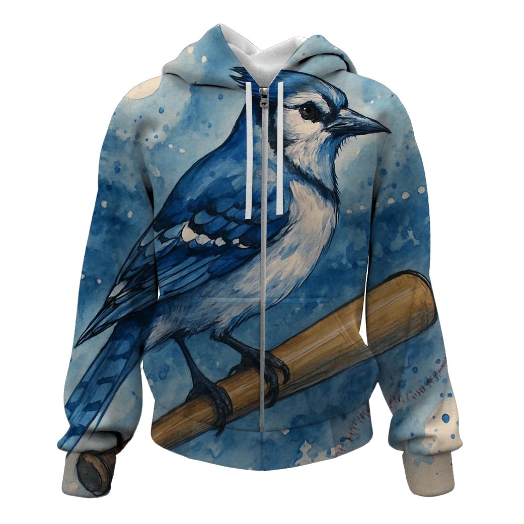 Blue Jays Moonlit Bat Perch graphic hoodies