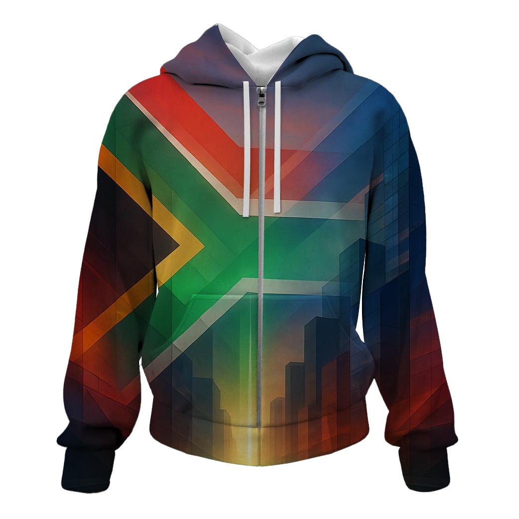 South Africa Prism Skyline Reinterpretation hoodie styles