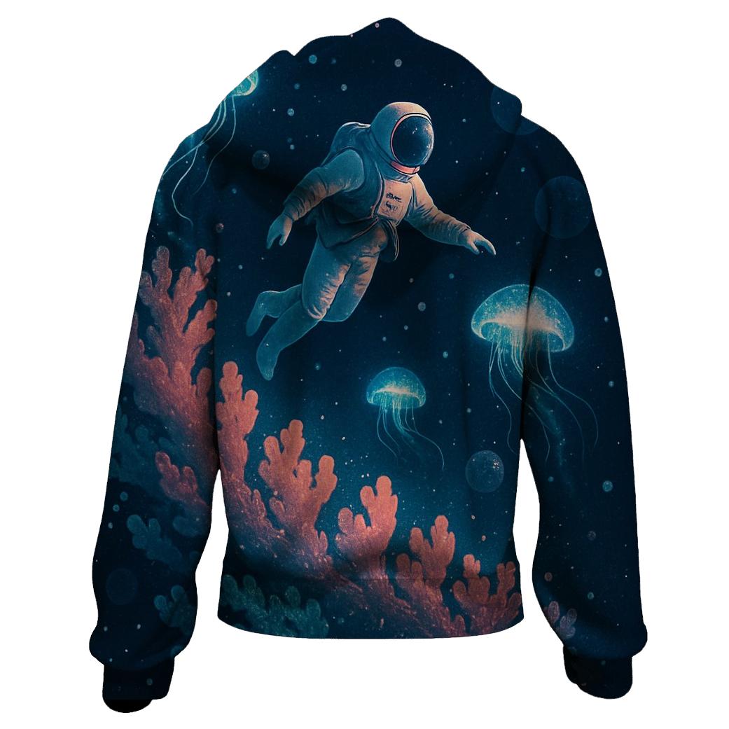 The Coral Reef Of Space zip-up hoodies