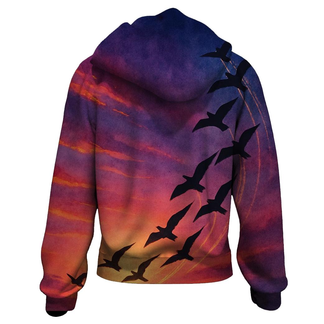 Comet Birds At Sundown hoodie trends