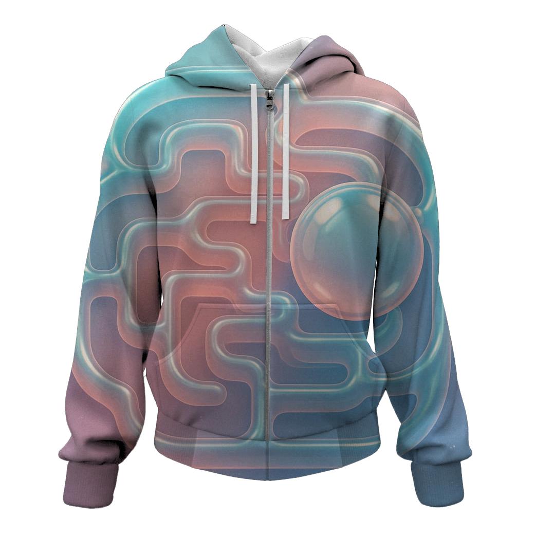 Celestial Bubble Labyrinth designer hoodies