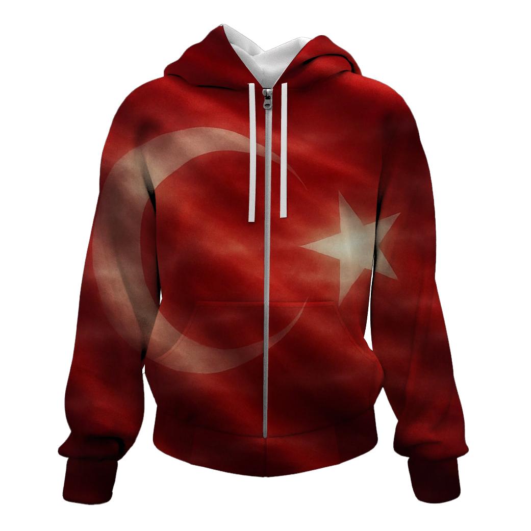 Turkey Sky Mirror Crescent Drift hoodie styles