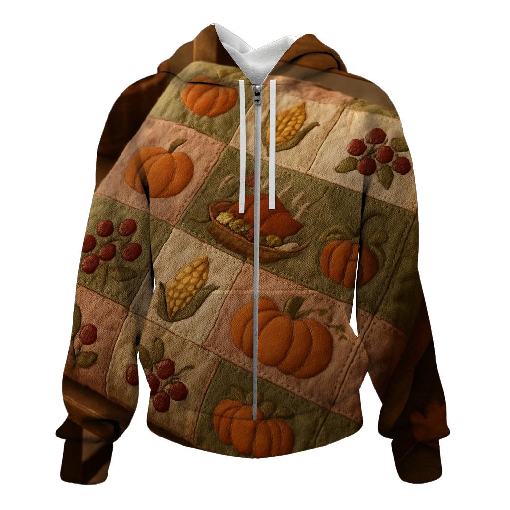 Pilgrim Patchwork Harvest Quilt premium hoodies