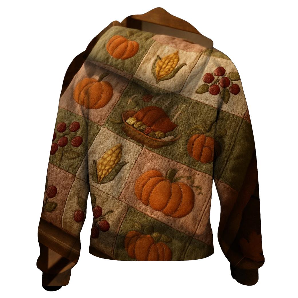 Pilgrim Patchwork Harvest Quilt premium hoodies
