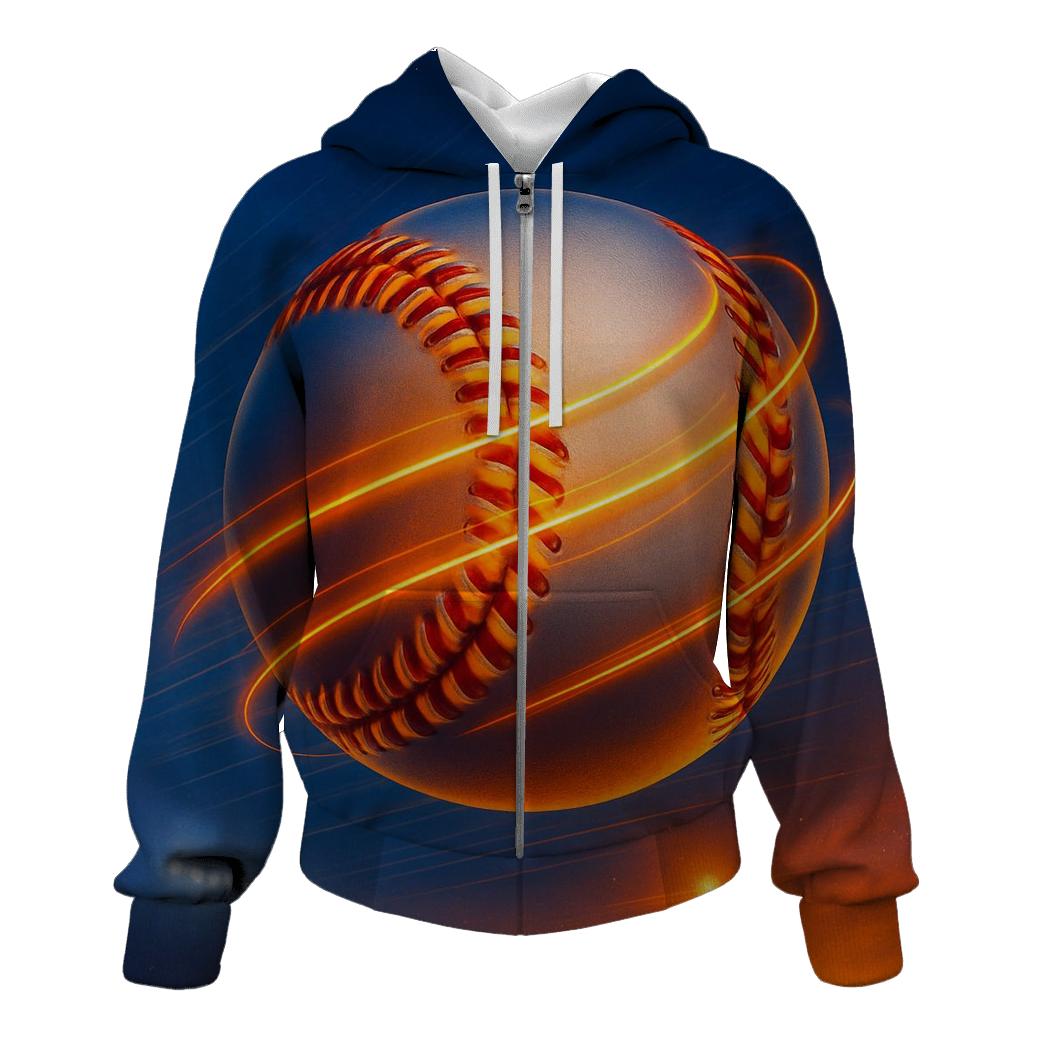 Sunset Seam Spiral Orbit graphic hoodies