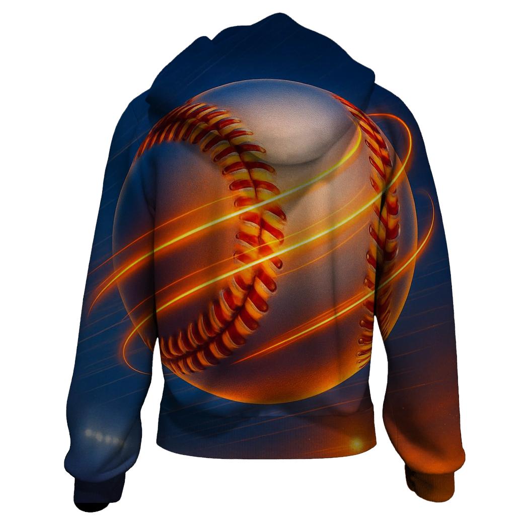 Sunset Seam Spiral Orbit graphic hoodies