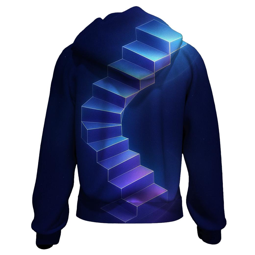 Midnight Prism Stairwell pullover hoodies