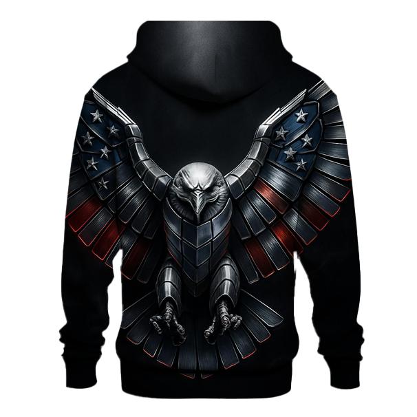 Eagle Of Molten Chrome zip-up hoodies
