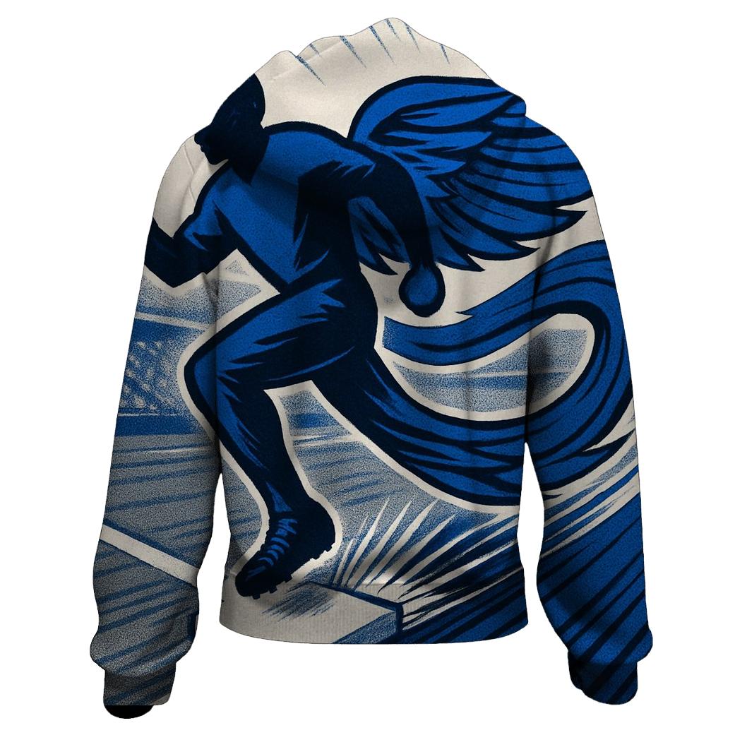 Winged Basepath Blue Jays Sprint printed hoodies