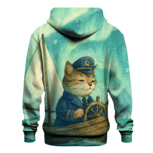 Aurora Sailing Cat Captain pullover hoodies