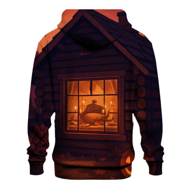 Gratitude Cabin Window Glow lightweight hoodies