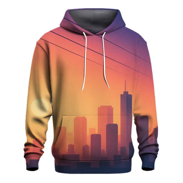 Twilight Tramline Skyline embroidered hoodies