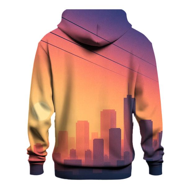 Twilight Tramline Skyline embroidered hoodies