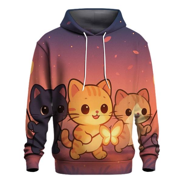 Butterfly Lantern Kitten Parade designer hoodies