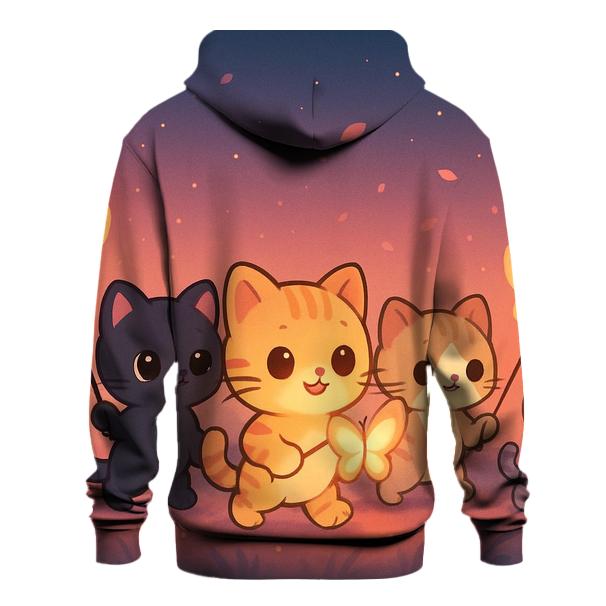 Butterfly Lantern Kitten Parade designer hoodies