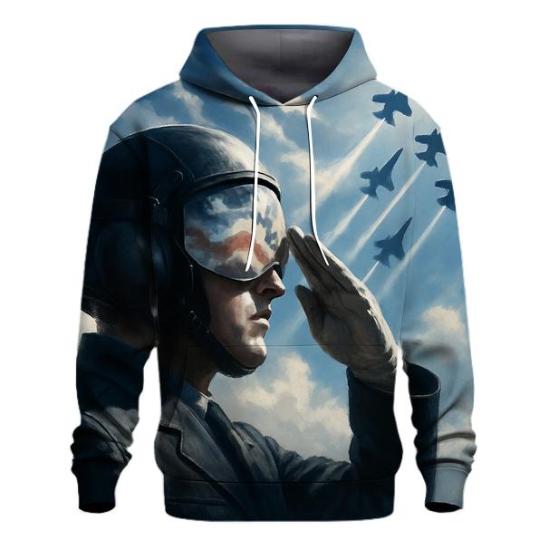 Skyborne Salute Above The Clouds premium hoodies