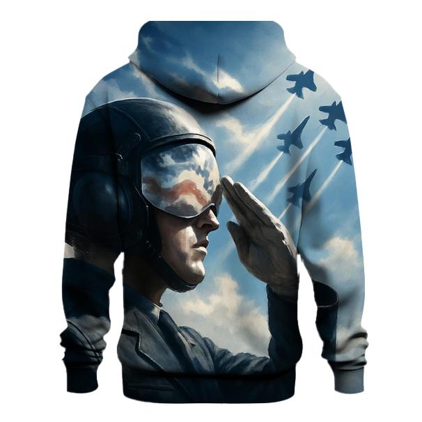 Skyborne Salute Above The Clouds premium hoodies