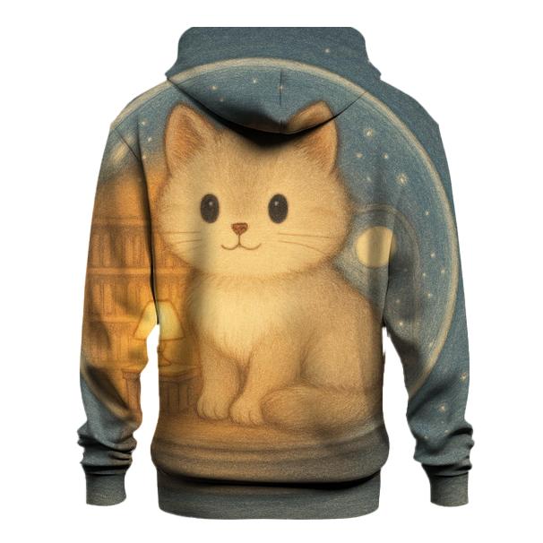 Snowglobe Library Kitten Dream custom hoodies