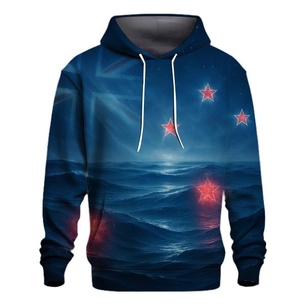 New Zealand Night Ocean Constellation Flag custom hoodies
