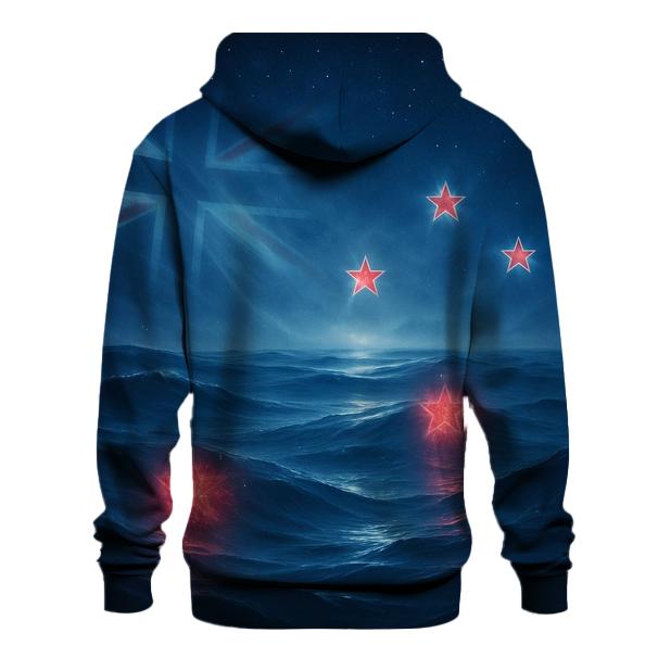 New Zealand Night Ocean Constellation Flag custom hoodies