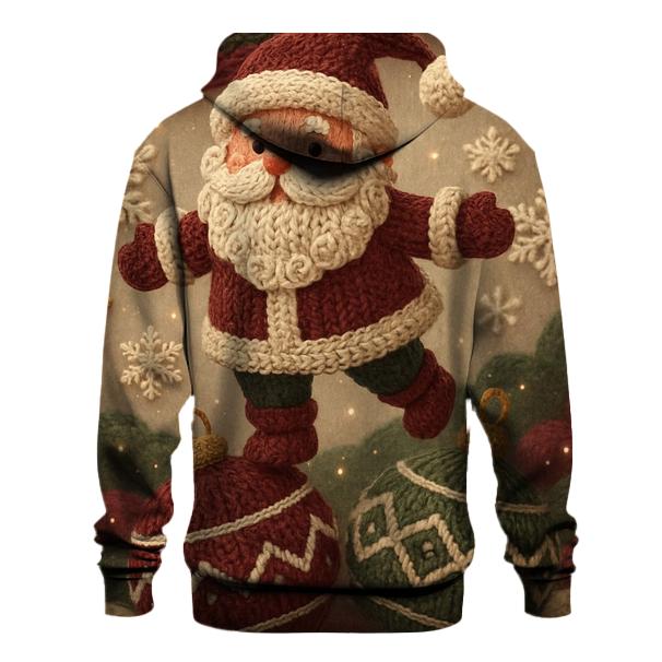 Knitted Pattern Santa In Ornament Wonderland designer hoodies